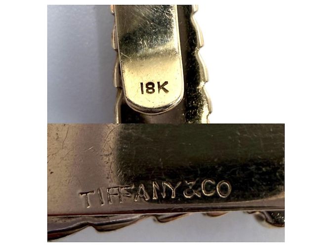 Spilla per cravatta in oro giallo 18K di Tiffany & Co. - vista 4