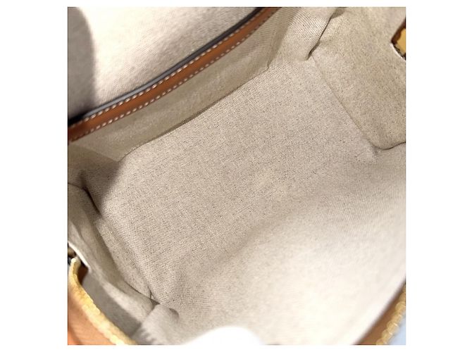 Céline Borsa a tracolla mini Boston Triomphe Cuire da donna CELINE Marrone Beige - vista 4