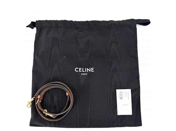 Céline Borsa a tracolla mini Boston Triomphe Cuire da donna CELINE Marrone Beige - vista 8