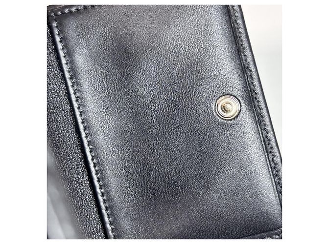 Portafoglio Chanel nero con strass e perle a tre pieghe - vista 11