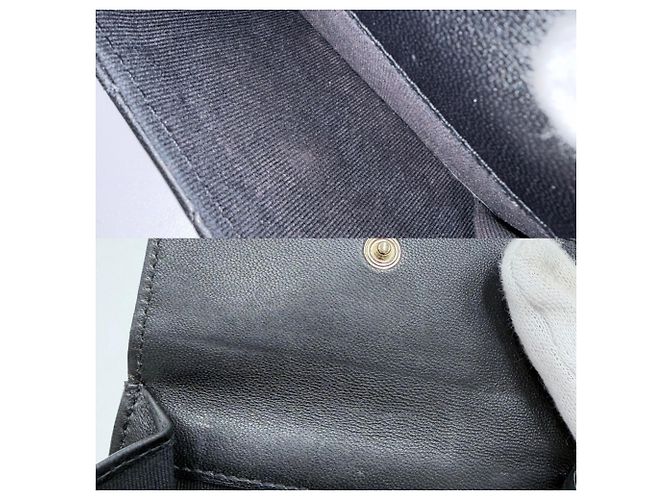 Portafoglio Chanel nero con strass e perle a tre pieghe - vista 7