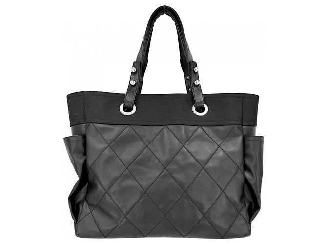 Borsa Tote Chanel Paris Biarritz MM Nero - vista 2