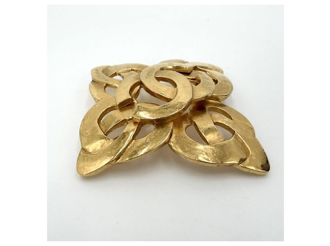 Spilla Chanel Vintage Gold D'oro - vista 3