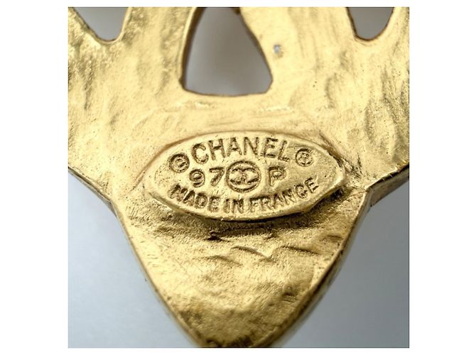 Spilla Chanel Vintage Gold D'oro - vista 4