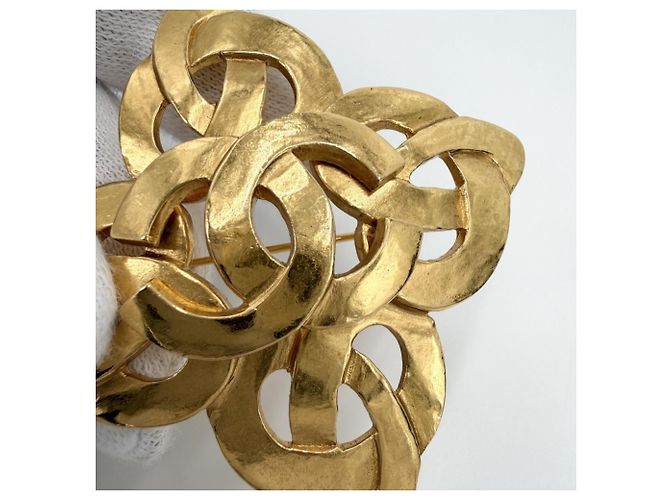 Spilla Chanel Vintage Gold D'oro - vista 5