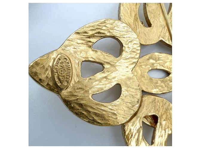 Spilla Chanel Vintage Gold D'oro - vista 7