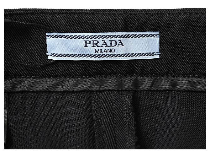 Pantalones Prada en poliamida negra Negro - vista 4