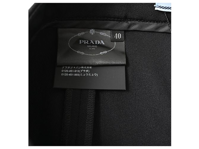 Pantalones Prada en poliamida negra Negro - vista 5