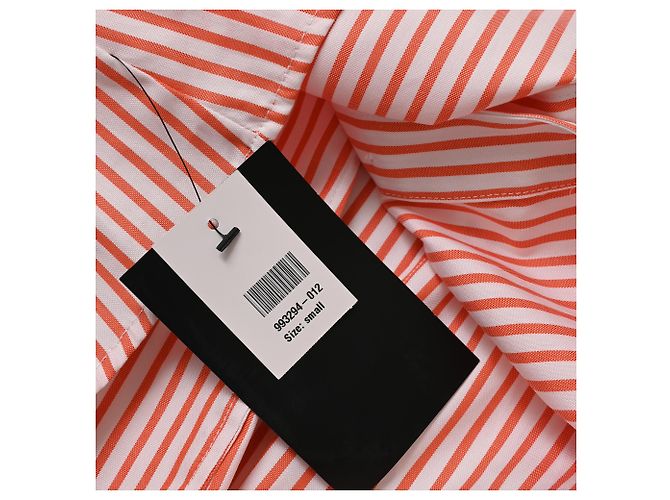 Autre Marque Caroline Constas Margaret Off-the-Shoulder Gestreiftes Popeline-Hemd in Rot aus Baumwolle Mehrfarben - Ansicht 10