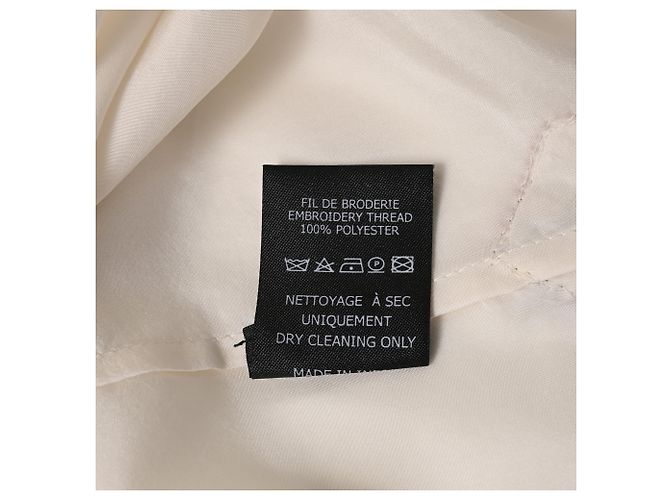Camicetta a maniche corte ricamata in seta bianca Isabel Marant Étoile Bianco Crudo - vista 7