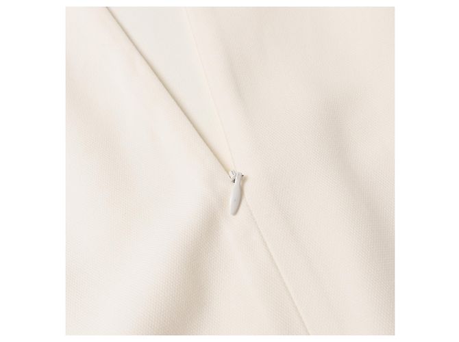 Vestido midi de mangas bufantes Khaite em viscose branca Branco Cru - vista 6