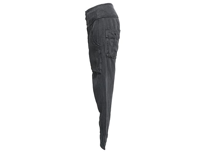 Pantalones de pierna entallada en lyocel negro Isabel Marant Étoile - vista 2