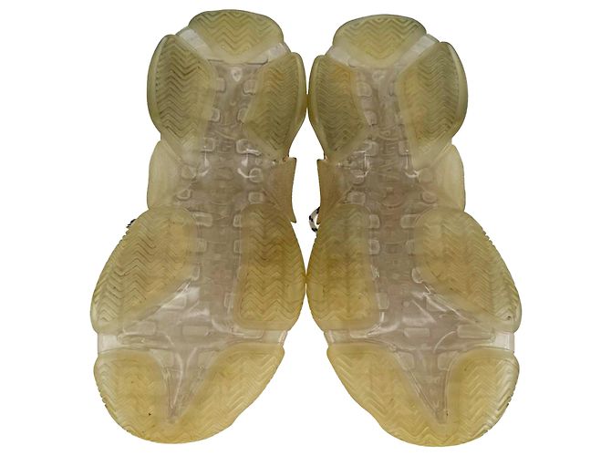 Everyday Baskets Balenciaga Triple S semelle transparente en polyester blanc Écru - vue 6