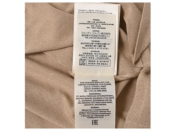 Suéter Fendi em seda bege - vista 10