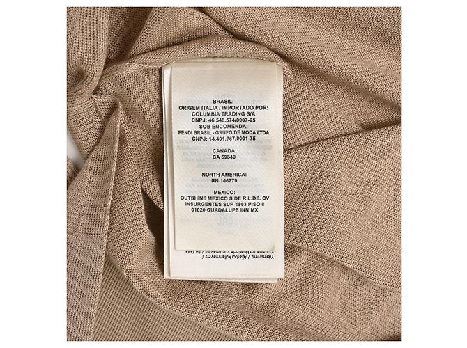 Suéter Fendi em seda bege - vista 11