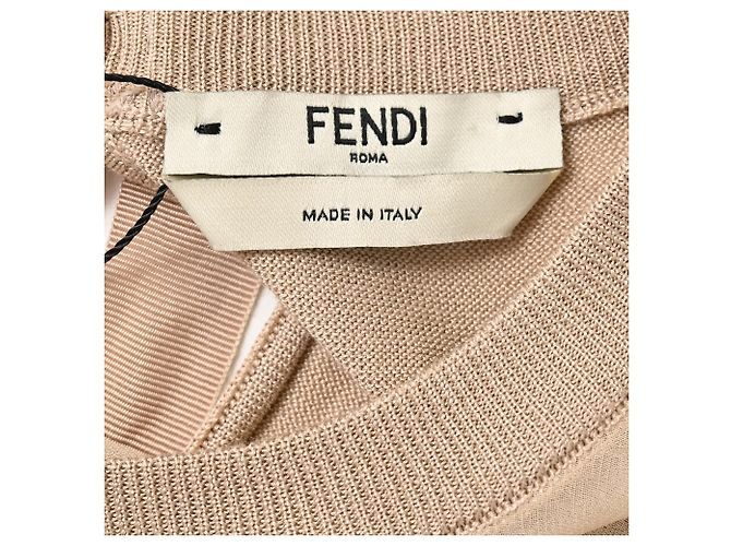 Suéter Fendi em seda bege - vista 5