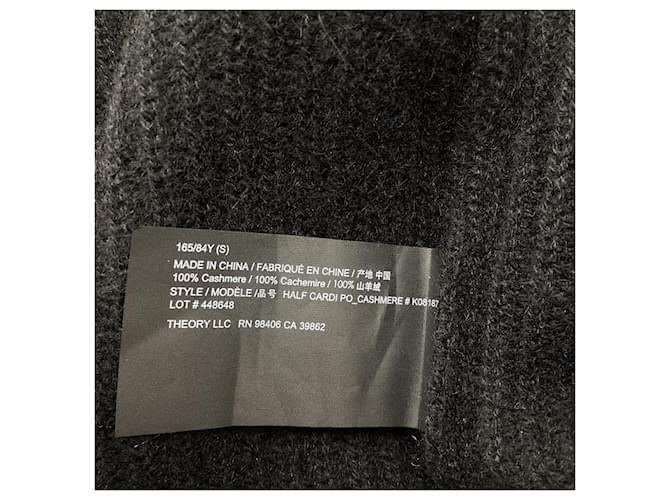 Theory gerippter Rollkragenpullover aus schwarzem Kaschmir - Ansicht 5