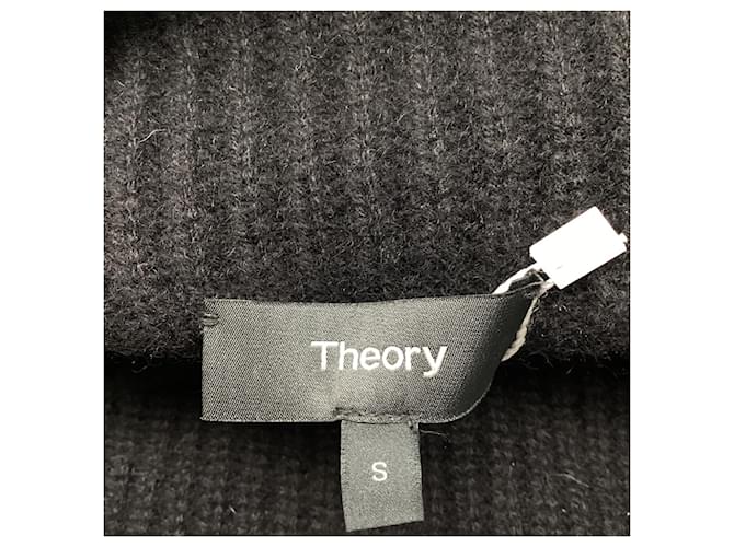 Theory gerippter Rollkragenpullover aus schwarzem Kaschmir - Ansicht 6