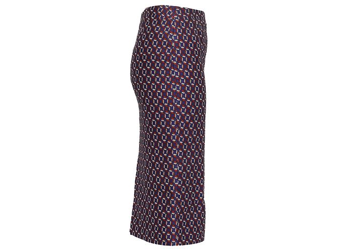 Hugo Boss gemusterter Bleistiftrock in Knielänge aus Multicolour-Polyester Mehrfarben - Ansicht 2