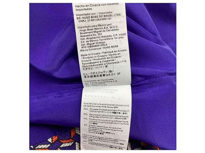 Hugo Boss gemusterter Bleistiftrock in Knielänge aus Multicolour-Polyester Mehrfarben - Ansicht 5