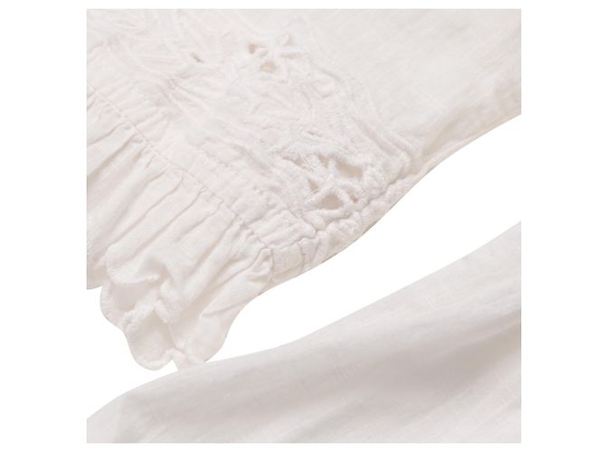Mini abito ricamato Zadig & Voltaire in cotone bianco Crudo - vista 13