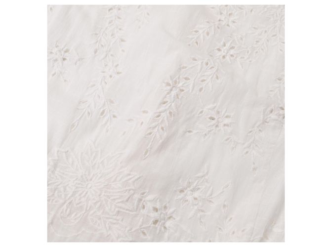 Mini abito ricamato Zadig & Voltaire in cotone bianco Crudo - vista 14