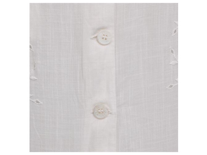 Mini abito ricamato Zadig & Voltaire in cotone bianco Crudo - vista 8