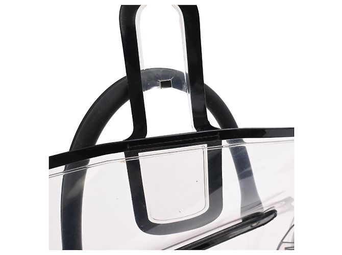 Borsa Delvaux Le Brillant X-Ray con Pouch in PVC nero - vista 11
