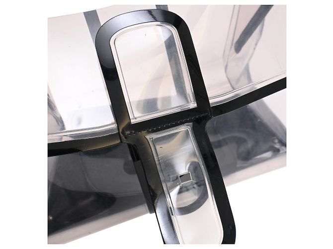 Borsa Delvaux Le Brillant X-Ray con Pouch in PVC nero - vista 12