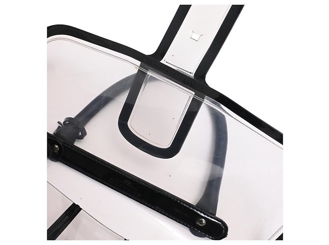 Borsa Delvaux Le Brillant X-Ray con Pouch in PVC nero - vista 14