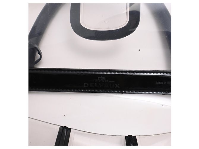 Borsa Delvaux Le Brillant X-Ray con Pouch in PVC nero - vista 15