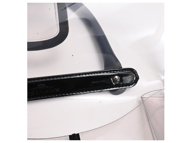 Borsa Delvaux Le Brillant X-Ray con Pouch in PVC nero - vista 16