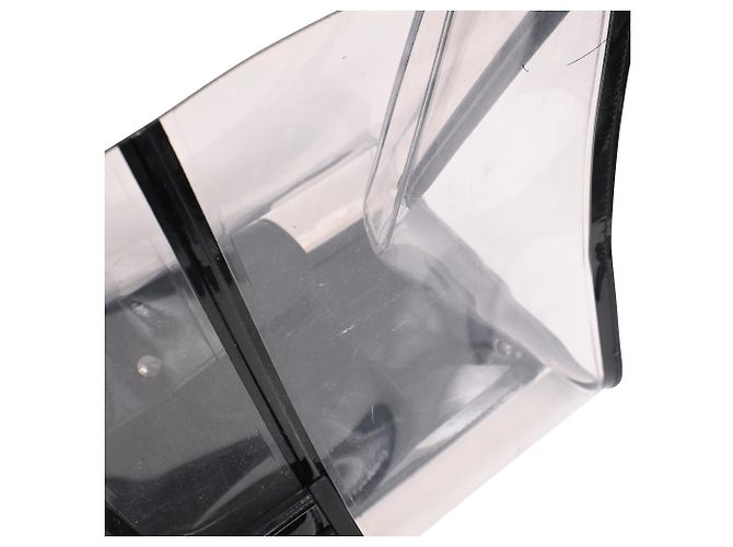 Borsa Delvaux Le Brillant X-Ray con Pouch in PVC nero - vista 18