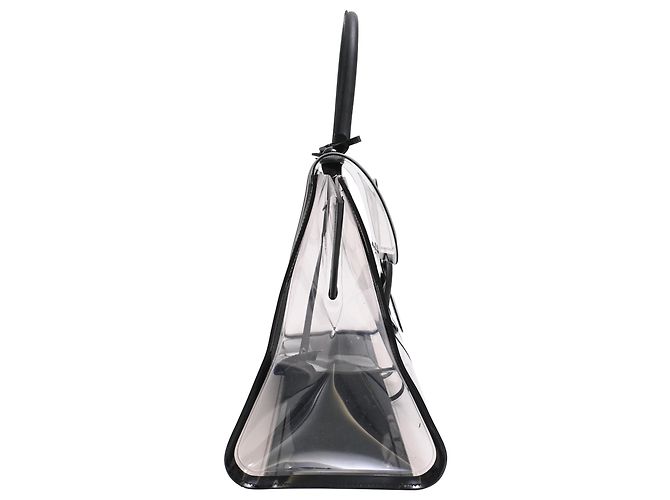 Borsa Delvaux Le Brillant X-Ray con Pouch in PVC nero - vista 2