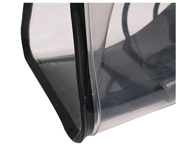 Borsa Delvaux Le Brillant X-Ray con Pouch in PVC nero - vista 32
