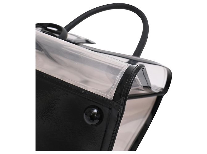 Borsa Delvaux Le Brillant X-Ray con Pouch in PVC nero - vista 33