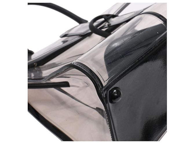 Borsa Delvaux Le Brillant X-Ray con Pouch in PVC nero - vista 34