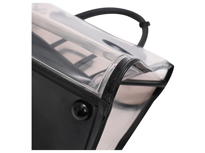 Borsa Delvaux Le Brillant X-Ray con Pouch in PVC nero - vista 36