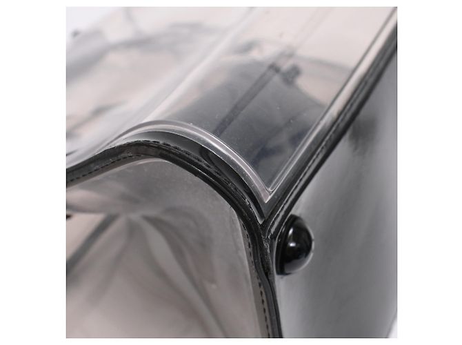 Borsa Delvaux Le Brillant X-Ray con Pouch in PVC nero - vista 37