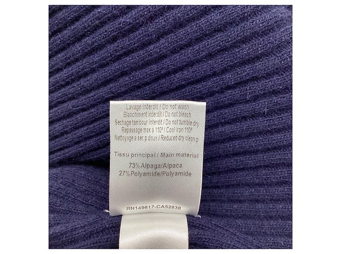 See by Chloé Rüschenpullover aus marineblauer Alpakawolle - Ansicht 5