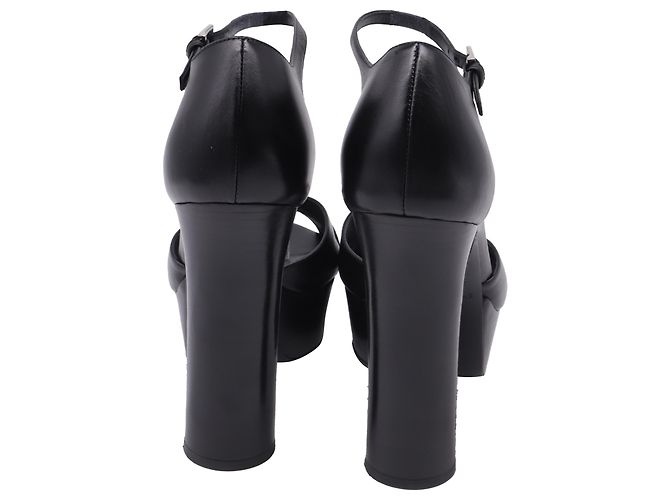 Sandali con zeppa Huxley di Michael Kors in pelle nera Nero - vista 5