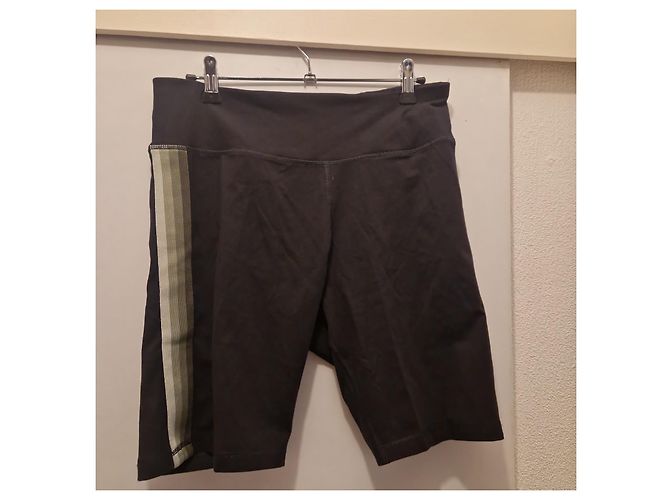 DKNY Pantaloncini sportivi neri con strisce laterali - vista 2