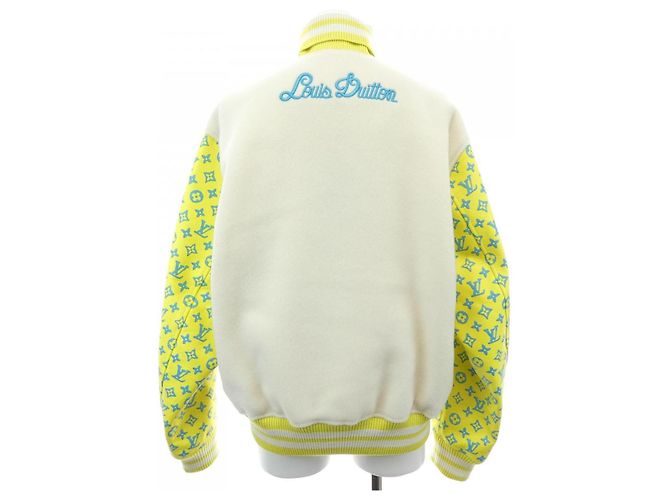 Chaqueta Varsity Monogram Playground Louis Vuitton Beige - vista 2