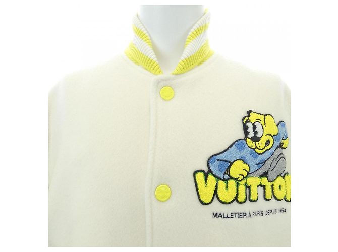 Chaqueta Varsity Monogram Playground Louis Vuitton Beige - vista 6