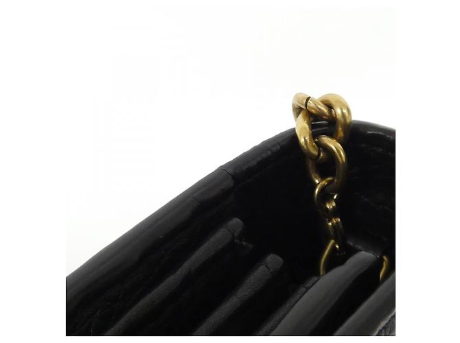 Portefeuille à chaîne en cuir Gucci GG MARMONT Noir - vue 5
