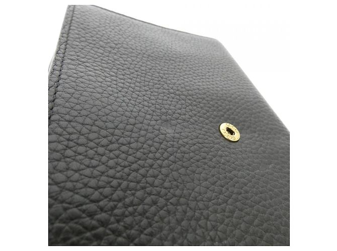 Portefeuille à chaîne en cuir Gucci GG MARMONT Noir - vue 8