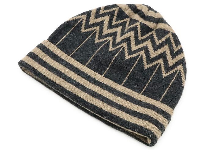 Berretto in cashmere Karakoram Louis Vuitton Marrone Beige - vista 2