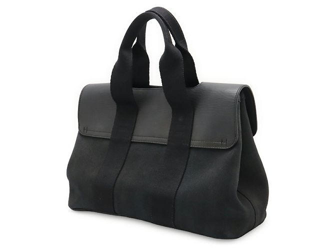 Borsa Hermès Valparaiso PM Toile Chevron Leather Nero - vista 2