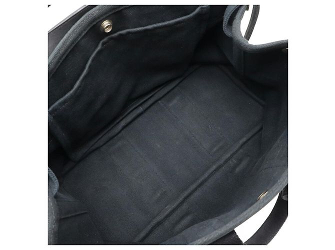 Borsa Hermès Valparaiso PM Toile Chevron Leather Nero - vista 6