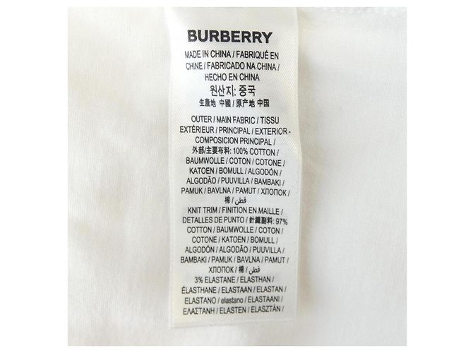 Camiseta de algodón Burberry Blanco - vista 3